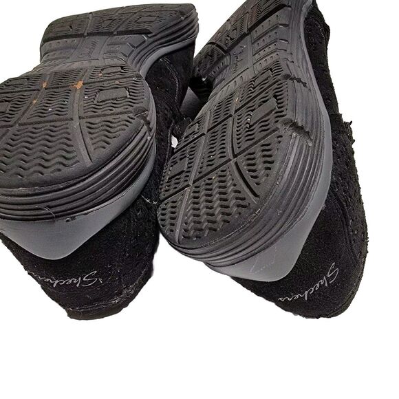 Skechers Biker Blush Women's size 8 Embellished Bling Mary Jane Black shoes - Picture 6 of 7